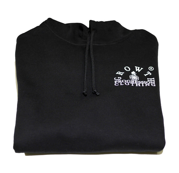 Growth & Progression Clothing Arch Logo folded Black Mens Hoodie