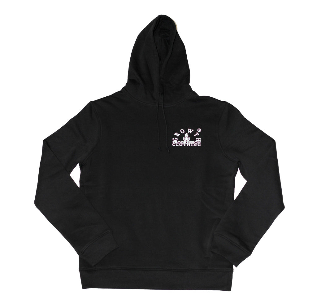 Growth & Progression Clothing Mens Black Hoodie